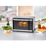 Rommelsbacher Back- und Grillgerät BG 1805/E, Mini-Backofen edelstahl/schwarz