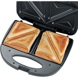 Severin Sandwich-Toaster SA 2969, Sandwichmaker edelstahl/schwarz