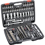 VIGOR Steckschlüsselsatz, 1/4", 3/8", 1/2" mit 3 Umschaltknarren 172-teilig