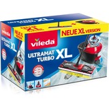 Vileda Wischer ULTRAMAX XL Turbo Komplett Box, Bodenwischer schwarz/rot