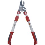 WOLF-Garten Amboss-Astschere Power Cut RS 900 T "Premium Plus" rot/grau, Teleskopstiele 65cm - 90cm