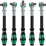 Wera 8100 SC 6 Zyklop Speed-Knarrensatz, 28-teilig, Werkzeug-Set schwarz/grün, 1/2", Speed-Knarre mit schwenkbarem Kopf