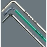 Wera Winkelschlüsselsatz 967 SPKL/9 Sechsrund, Schraubendreher mit Halteclip, mit Magnetisiergerät