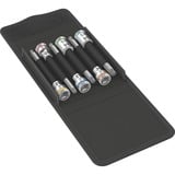 Wera Zyklop Bitnuss-Satz 8767 B TORX HF 1, 3/8", 6-teilig, Steckschlüssel mit Haltefunktion