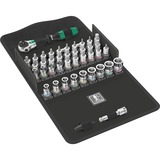 Wera Zyklop Speed Knarrensatz 8100 SA All-in, 1/4", 42-teilig, Werkzeug-Set schwarz/grün, mit schwenkbarem Kopf, mit Haltefunktion