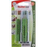 fischer Universaldübel UX GREEN 12x70 S K grün, 2 Stück, mit Schraube