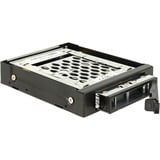 DeLOCK 3,5" Wechselrahmen für 1x 2,5" SATA/SAS HDD/SSD schwarz, mit Vibrationsschutz