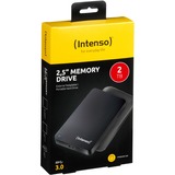 Intenso 2,5" Memory Drive 2 TB, Externe Festplatte schwarz, Micro-USB-B 3.2 Gen 1 (5 Gbit/s)