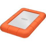 LaCie Rugged Mini 5 TB, Externe Festplatte silber/orange, Micro-USB-B 3.2 Gen 1 (5 Gbit/s)