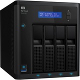 WD 8TB My Cloud EX4100, NAS schwarz, vier HDD-Slots, WDBWZE0080KBK