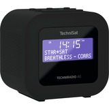 TechniSat TECHNIRADIO 40, Radiowecker schwarz, UKW, DAB/DAB+, USB