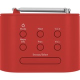 TechniSat TECHNIRADIO 40, Radiowecker rot, UKW, DAB/DAB+, USB