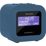 TechniSat TECHNIRADIO 40, Radiowecker blau/grau, UKW, DAB/DAB+, USB