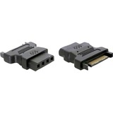 DeLOCK Adapter Power SATA > 5,25" 4Pin schwarz