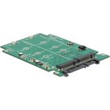 DeLOCK Konverter SATA 22 Pin auf 2 x M.2 NGFF, Adapter mit RAID