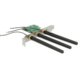 DeLOCK PCIe>1x M.2 mit 3 Antennen, LAN-Adapter 