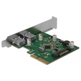 DeLOCK PCIe x4 > 2x ext USB 3.1 Gen2 A, USB-Controller 