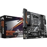 GIGABYTE B550M AORUS ELITE, Mainboard schwarz/grau