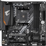 GIGABYTE B550M AORUS ELITE, Mainboard schwarz/grau