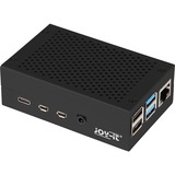 Joy-IT Aluminiumgehäuse für Raspberry Pi 4 B schwarz