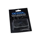 Alphacool Anschraubtülle 90° drehbar, Verbindung schwarz, G1/4"