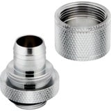 Corsair XF Compression 10/13mm (3/8" / 1/2") ID/OD Fittings Four Pack, Verbindung chrom