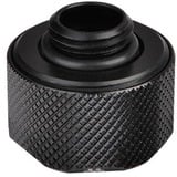 Thermaltake Pacific C-PRO G1/4 PETG Tube 16mm OD Compression – Black, Verbindung schwarz, 6 Stück