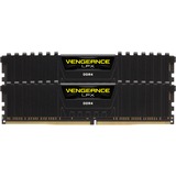 Corsair DIMM 16 GB DDR4-2400 (2x 8 GB) Dual-Kit, Arbeitsspeicher schwarz, CMK16GX4M2A2400C14, Vengeance LPX, INTEL XMP