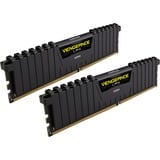 Corsair DIMM 16 GB DDR4-2666 (2x 8 GB) Dual-Kit, Arbeitsspeicher schwarz, CMK16GX4M2A2666C16, Vengeance LPX, INTEL XMP