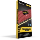 Corsair DIMM 16 GB DDR4-3200 (2x 8 GB) Dual-Kit, Arbeitsspeicher rot, CMK16GX4M2B3200C16R, Vengeance LPX, INTEL XMP