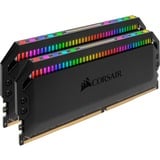 Corsair DIMM 32 GB DDR4-3200 (2x 16 GB) Dual-Kit, Arbeitsspeicher schwarz, CMT32GX4M2C3200C16, Dominator Platinum RGB, INTEL XMP