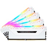 Corsair DIMM 32 GB DDR4-3200 (4x 8 GB) Quad-Kit, Arbeitsspeicher weiß, CMW32GX4M4C3200C16W, Vengeance RGB PRO, INTEL XMP