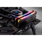 Corsair DIMM 32 GB DDR4-3600 (2x 16 GB) Dual-Kit, für AMD Optimiert , Arbeitsspeicher schwarz, CMW32GX4M2Z3600C18, Vengeance RGB PRO, INTEL XMP