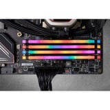 Corsair DIMM 32 GB DDR4-3600 (4x 8 GB) Quad-Kit, Arbeitsspeicher schwarz, CMW32GX4M4D3600C18, Vengeance RGB PRO, INTEL XMP