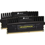 Corsair DIMM 8 GB DDR3-1600 (2x 4 GB) Dual-Kit, Arbeitsspeicher schwarz, CMZ8GX3M2A1600C9, Vengeance Black, INTEL XMP, Lite Retail