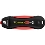 Corsair Flash Voyager GT 256 GB, USB-Stick schwarz/rot, USB-A 3.2 Gen 1