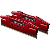 G.Skill DIMM 16 GB DDR4-3000 (2x 8 GB) Dual-Kit, Arbeitsspeicher rot, F4-3000C16D-16GVRB, Ripjaws V, INTEL XMP