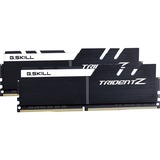 G.Skill DIMM 16 GB DDR4-3600 Kit, Arbeitsspeicher schwarz/weiß, F4-3600C16D-16GTZKW, Trident Z, XMP