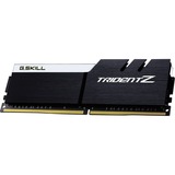 G.Skill DIMM 16 GB DDR4-4133 (2x 8 GB) Dual-Kit, Arbeitsspeicher schwarz/weiß, F4-4133C19D-16GTZKW, Trident Z, INTEL XMP