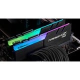 G.Skill DIMM 32 GB DDR4-3600 (2x 16 GB) Dual-Kit, Arbeitsspeicher schwarz, F4-3600C16D-32GTZRC, Trident Z RGB, INTEL XMP