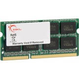 G.Skill SO-DIMM 8 GB DDR3-1333  , Arbeitsspeicher F3-10666CL9S-8GBSQ, SQ, Lite Retail