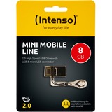 Intenso 8GB Mini MOBILE LINE, USB-Stick USB 2.0