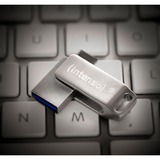 Intenso cMOBILE LINE 64 GB, USB-Stick silber, USB-A 3.2 Gen 1, USB-C 3.2 Gen 1