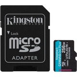 Kingston Canvas Go! Plus 256 GB microSDXC, Speicherkarte schwarz, UHS-I U3, Class 10, V30, A2