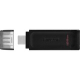 Kingston DataTraveler 70 128 GB, USB-Stick schwarz, USB-C 3.2 (5 Gbit/s)