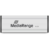 MediaRange 16 GB, USB-Stick silber/schwarz, USB-A 3.2 Gen 1