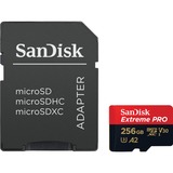 SanDisk Extreme PRO 256 GB microSDXC, Speicherkarte UHS-I U3, C10, V30 , A2