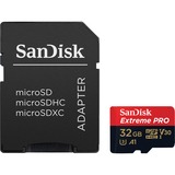 SanDisk Extreme PRO microSDHC 32 GB, Speicherkarte UHS-I U3, Class 10, V30, A1