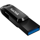 SanDisk Ultra Dual Drive Go 128 GB, USB-Stick schwarz, USB-A 3.2 Gen 1, USB-C 3.2 Gen 1