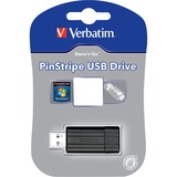 Verbatim Pin Stripe 32 GB, USB-Stick schwarz